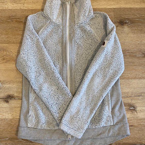 The North Face Women's Sherpa Fleece Jacket Size M Silver Gray - Picture 4 of 10